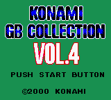 Konami GB Collection Vol.4 (Europe) Title Screen